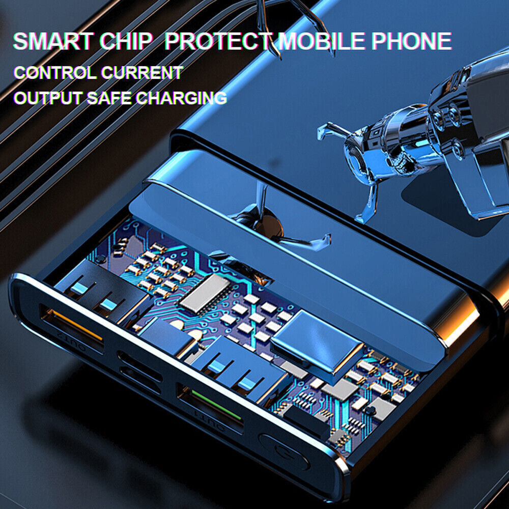 80000mAh Fast External Portable Power Bank Backup Battery Charger For Cell Phone