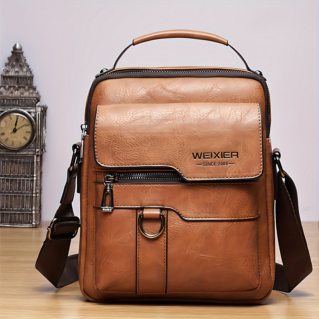 Men's Genuine Leather Crossbody Bag Shoulder Bags Vintage Handbags Business Bag