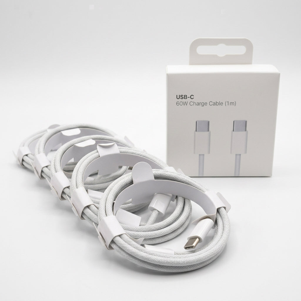 USB to Type C White Cable
