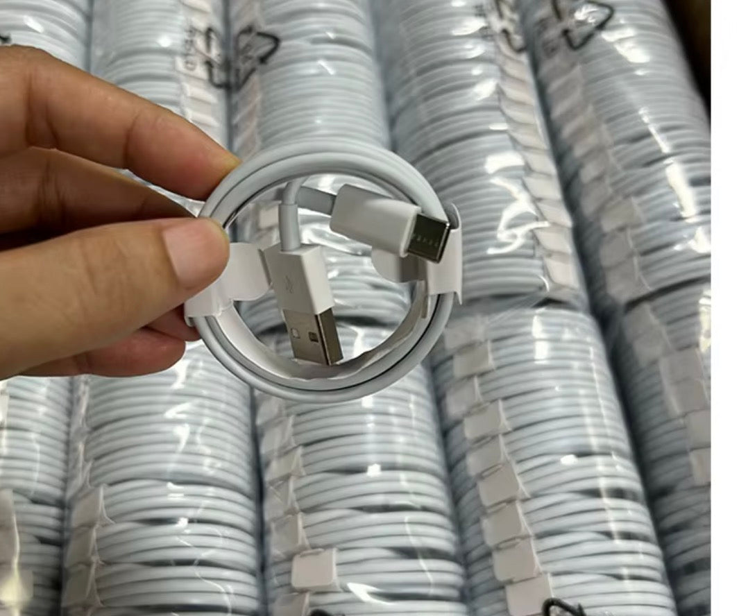 USB to Type C White Cable