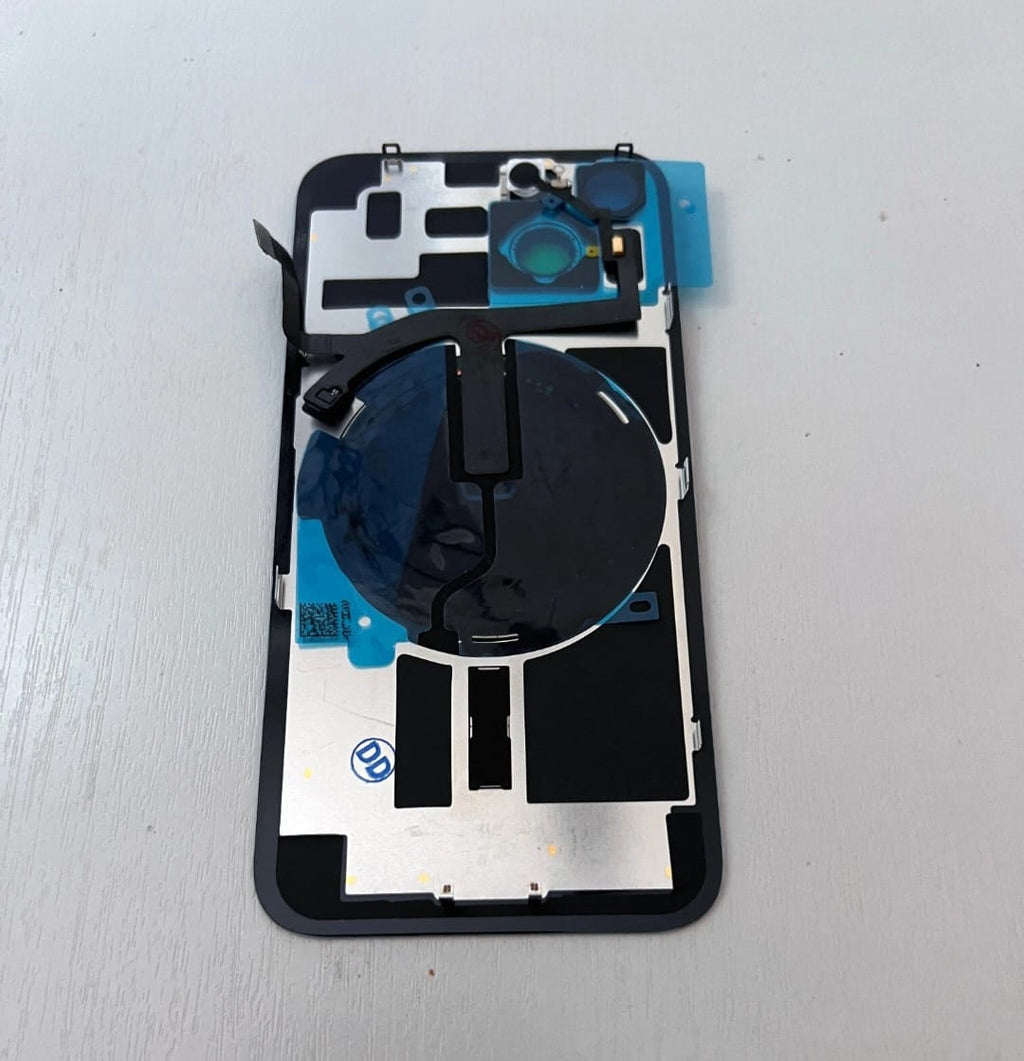 iPhone 14 Replacement Back Glass & Mag Safe & Charge Coil & Flash & Brackets NFC