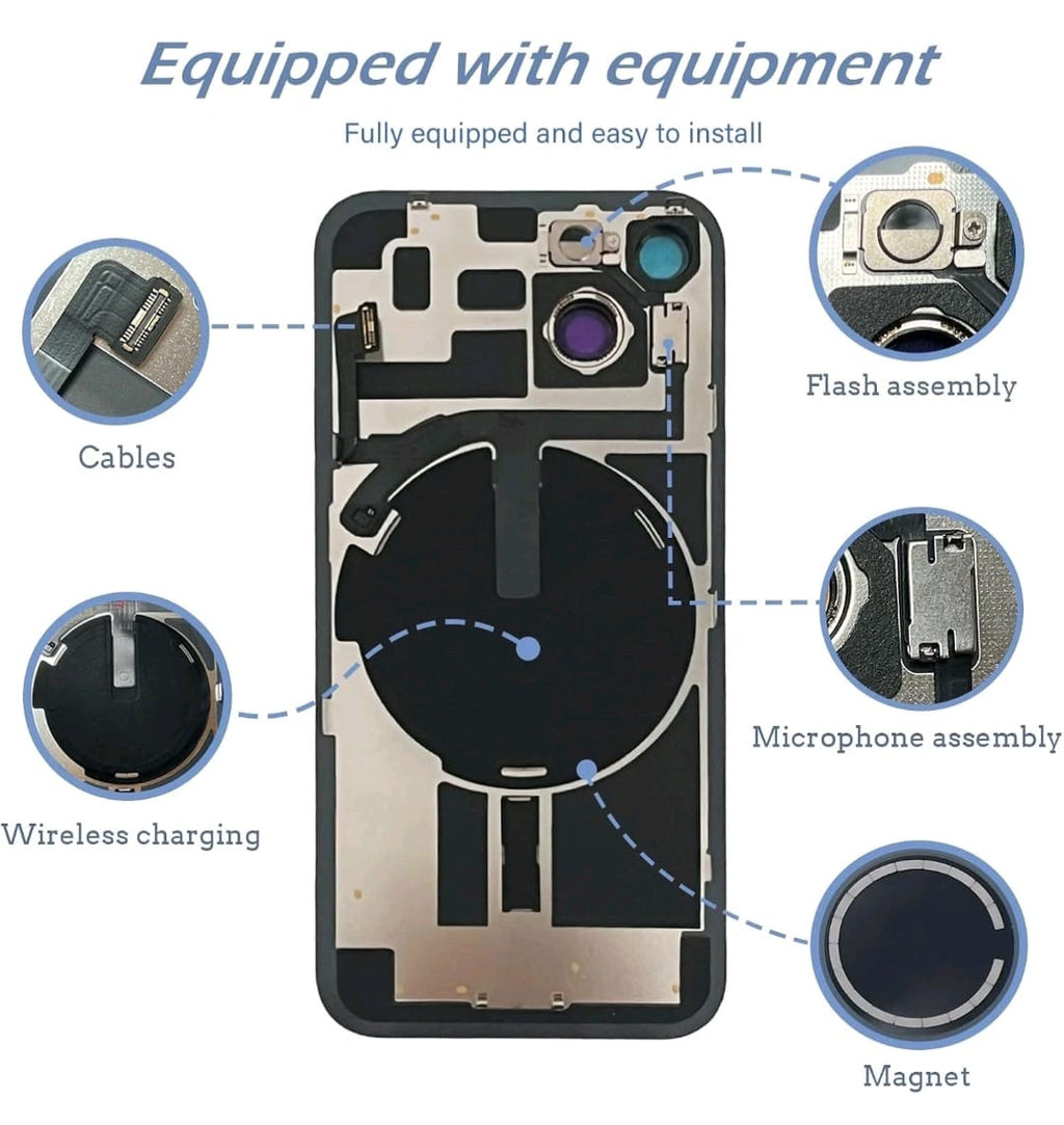 iPhone 14 plus Replacement Back Glass with frame