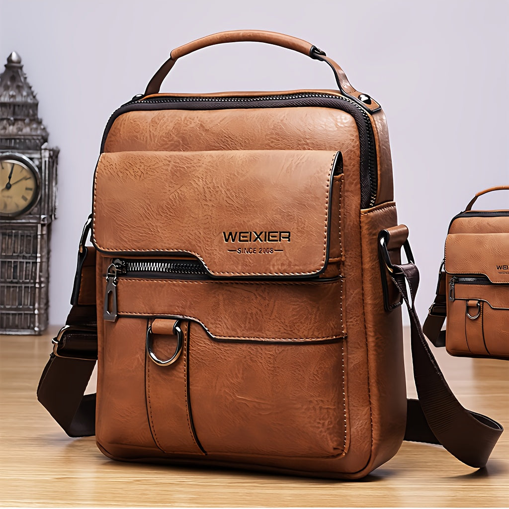 Men's Genuine Leather Crossbody Bag Shoulder Bags Vintage Handbags Business Bag